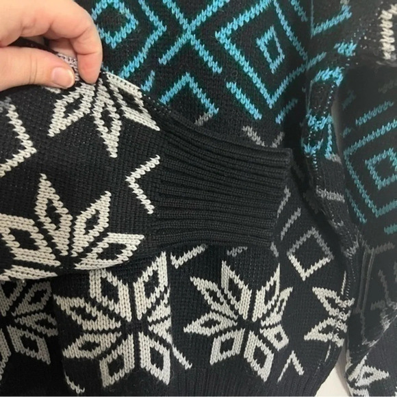 HERMAN’S Vintage Wool Crewneck Ski Sweater – Red & Black – Size Tag L/XL - Picture 4 of 6